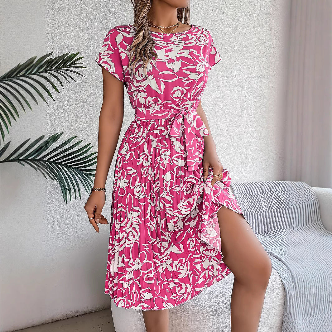 Robe A-ligne pour femmes avec détail en noeud Chic und Stil
