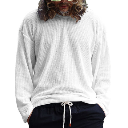 Chemise décontractée à manches longues pour homme en tissu structuré respirant Chic und Stil