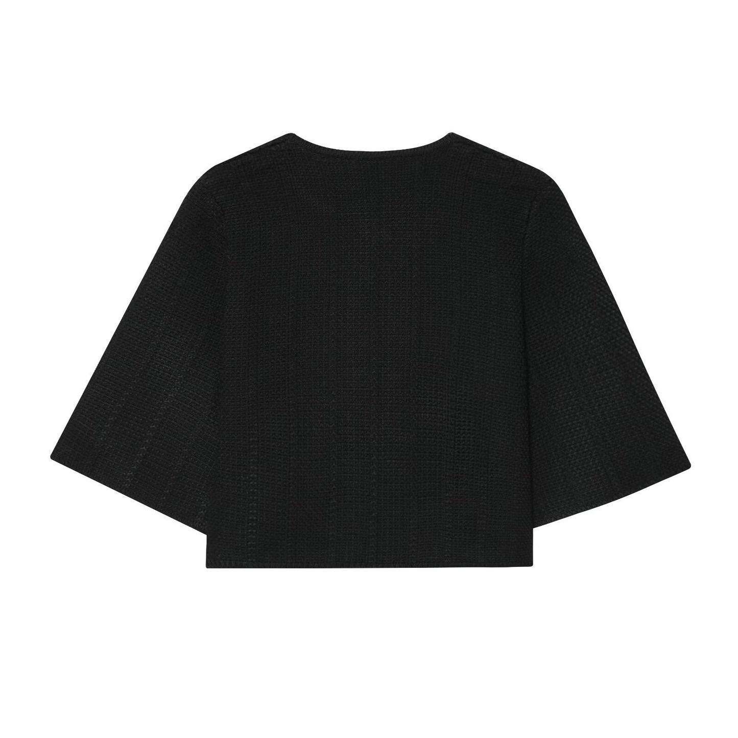 Dames Élégante Veste Cocoon avec Détail de Bouton Chic und Stil