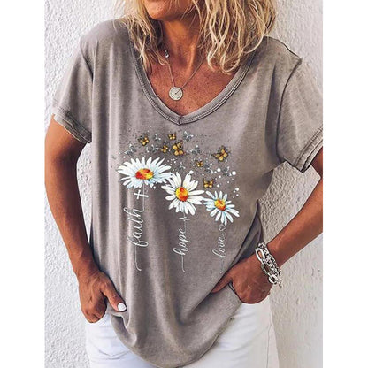 T-shirt graphique inspirant pour femmes Chic und Stil