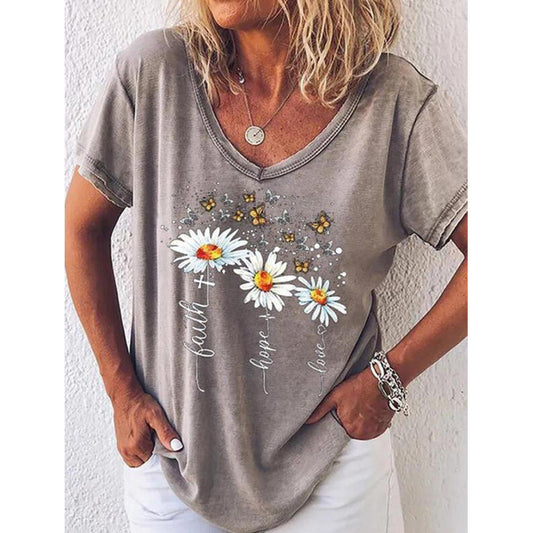 T-shirt graphique inspirant pour femmes Chic und Stil