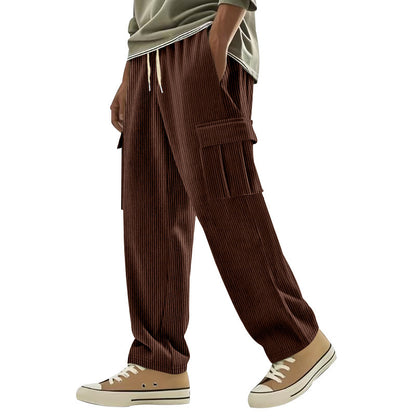 Casual corduroy pants for men with side pockets Chic and Style