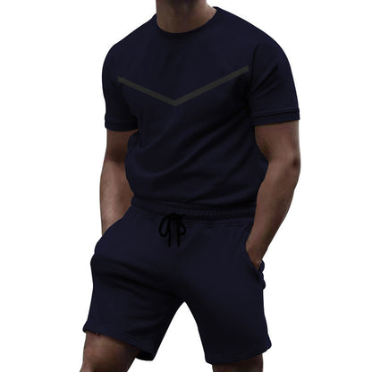 Ensemble sportif pour hommes avec t-shirt et shorts Chic und Stil