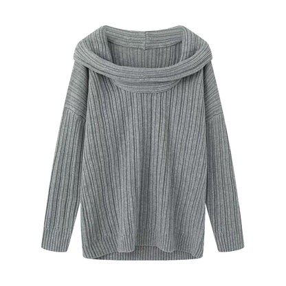 Pullover knit for women with an elegant turtleneck Chic und Stil