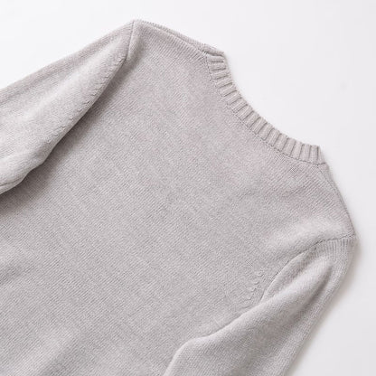 Pull en maille fine confortable pour dames avec col rond et détails intemporels Chic und Stil