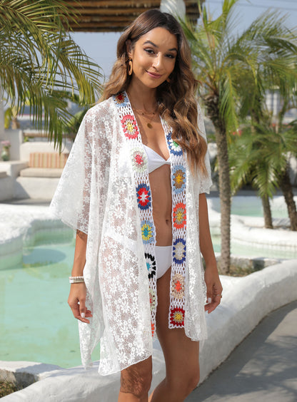 Women's Light Chic and Stylish Crochet Beach Kimono