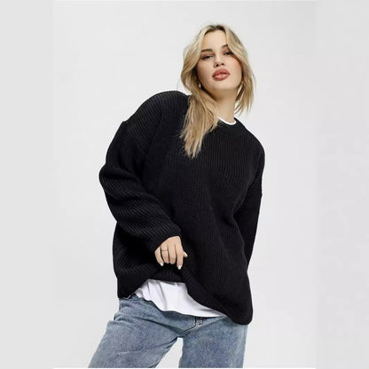 Dames Gros pull en tricot Chic und Stil