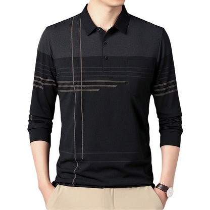 Chemise polo pour hommes avec un motif moderne et une structure respirante Chic und Stil
