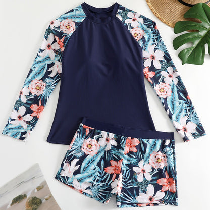 Maillot de bain femme à manches longues et design floral Chic und Stil