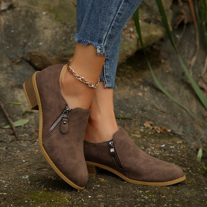 Bottines tendance pour femmes avec un design élégant de fermeture éclair Chic und Stil