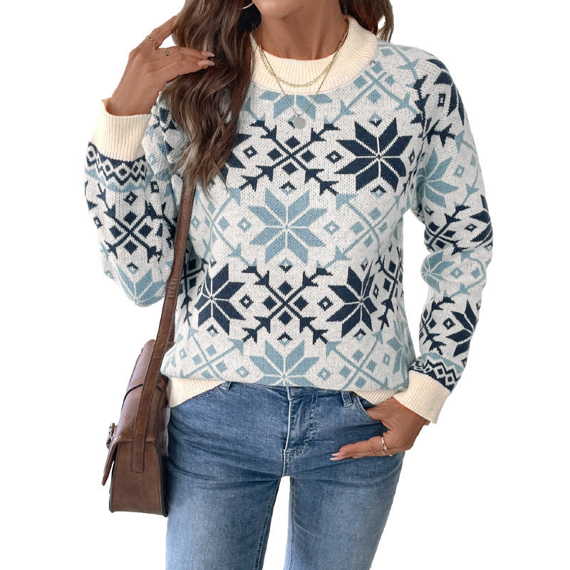 Dames pull en tricot style scandinave Chic und Stil