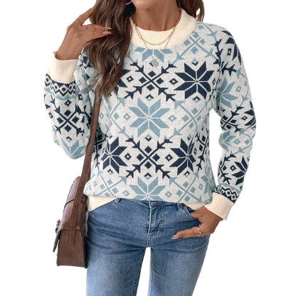 Dames pull en tricot style scandinave Chic und Stil