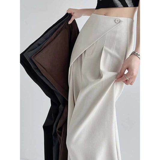 Pantalons larges taille haute ajustés pour femmes Chic und Stil 1750846677