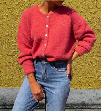 Pull en grosse maille pour femmes avec détails en boutons et coupe décontractée Chic und Stil