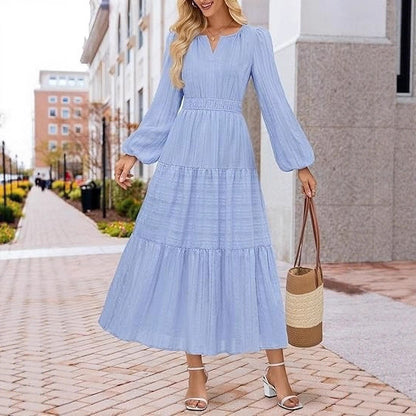 Robe maxi pour femmes avec des manches volumineuses et un ourlet flottant Chic und Stil
