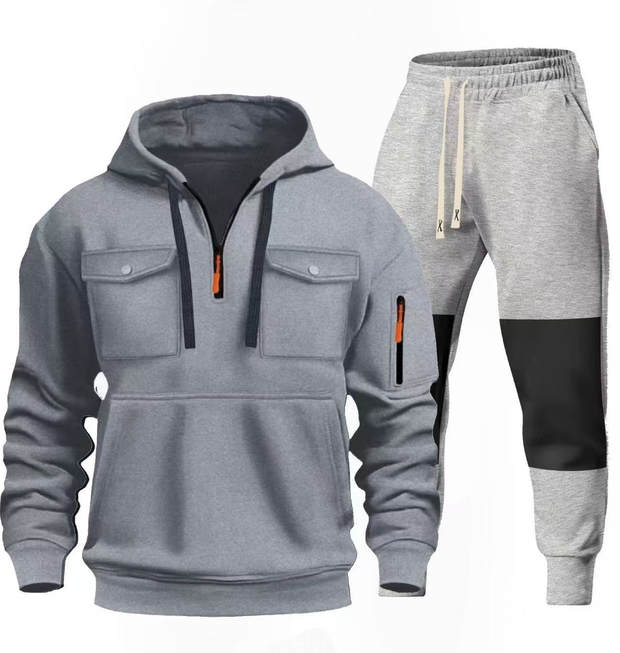 Chic and Style functional sweatshirt and jogger pants set for men