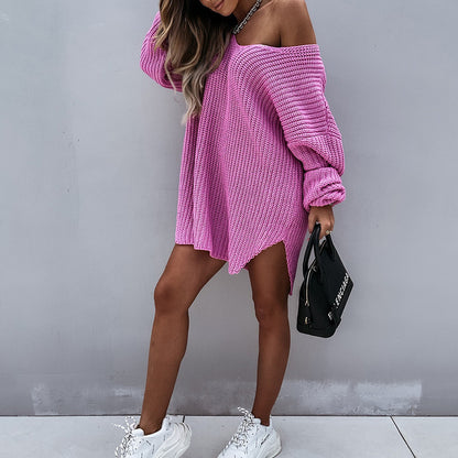 Robe en tricot surdimensionnée pour femmes Chic und Stil