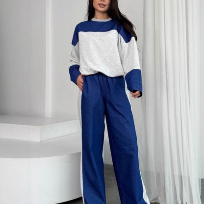 Women's sporty set with a loose top and casual pants Chic and Style
