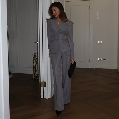 Dames élégant costume cintré Chic und Stil