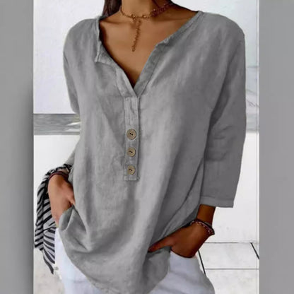 Chemise blouse pour femmes avec patte de boutonnage décontractée Chic und Stil