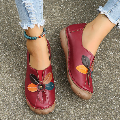 Ballerines confortables pour femmes avec design floral et bande élastique Chic und Stil