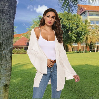 Dames cardigan long avec coupe décontractée et manches larges Chic und Stil