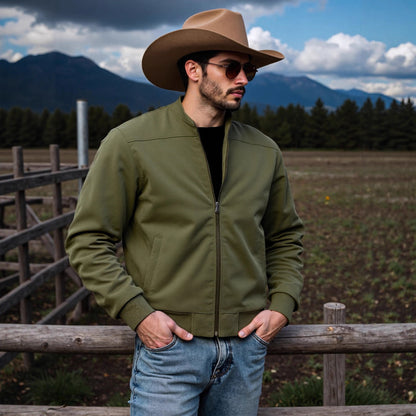 Veste bomber sportive pour hommes avec des détails élégants Chic und Stil
