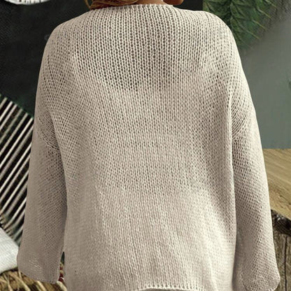 Pull-over en grosse maille pour femmes avec une coupe ample et des manches aériennes Chic und Stil