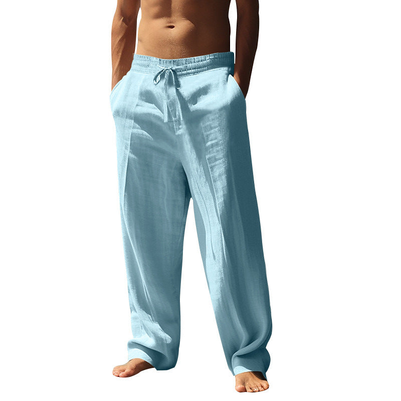 Casual linen pants for men with elastic waistband Chic und Stil