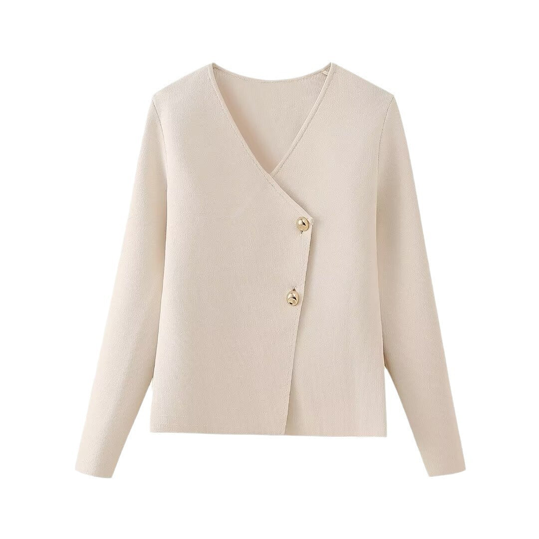 Dames élégante veste portefeuille avec détails de boutons Chic und Stil