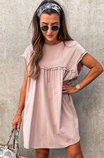 Robe d'été décontractée pour femmes avec des détails volantés et une coupe ample Chic und Stil