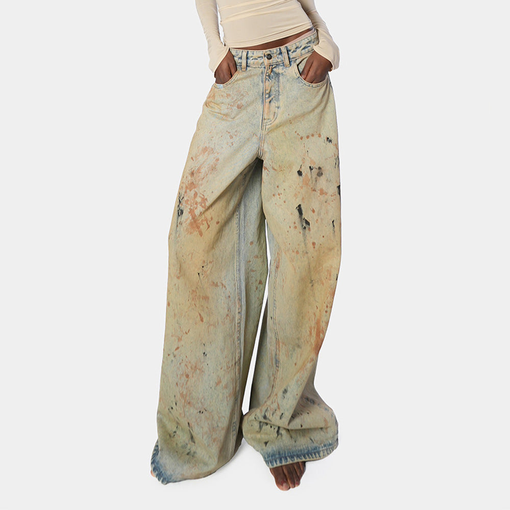 Dames Jeans large avec un design unique Chic und Stil