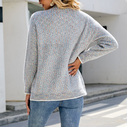Cardigan confortable pour dames en tricot avec grandes poches appliquées et boutons Chic und Stil