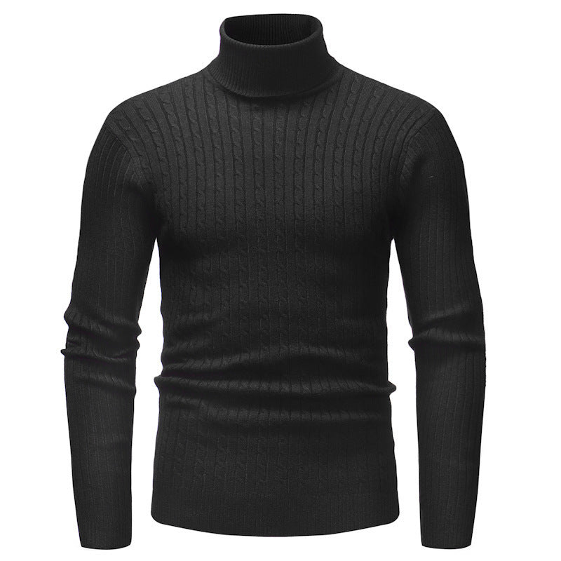 Pull-over à col roulé élégant pour hommes en fine maille Chic und Stil