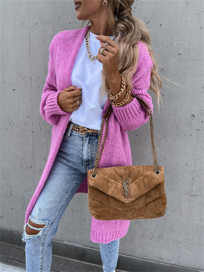 Cardigan tricot féminin en gros tricot à design ouvert Chic und Still