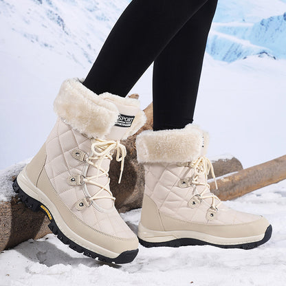 Bottes d'hiver pour femmes avec semelle antidérapante et doublure intérieure chaude Chic und Stil