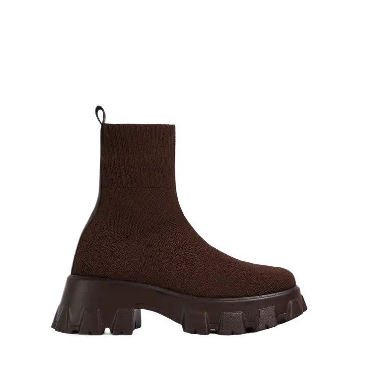 Bottes tendance pour femmes avec tige haute et plateforme robuste Chic und Stil