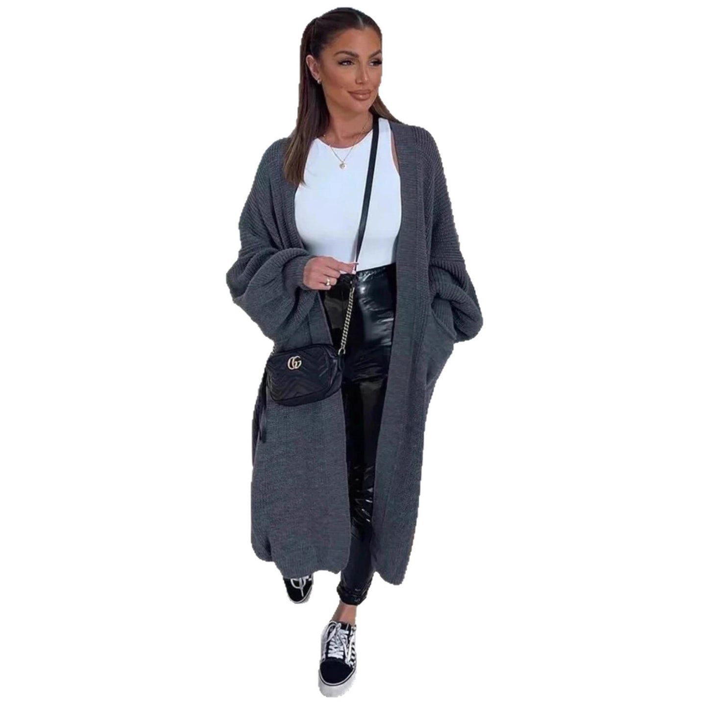 Cardigan en grosse maille pour femmes au style oversized décontracté avec poches pratiques Chic und Still