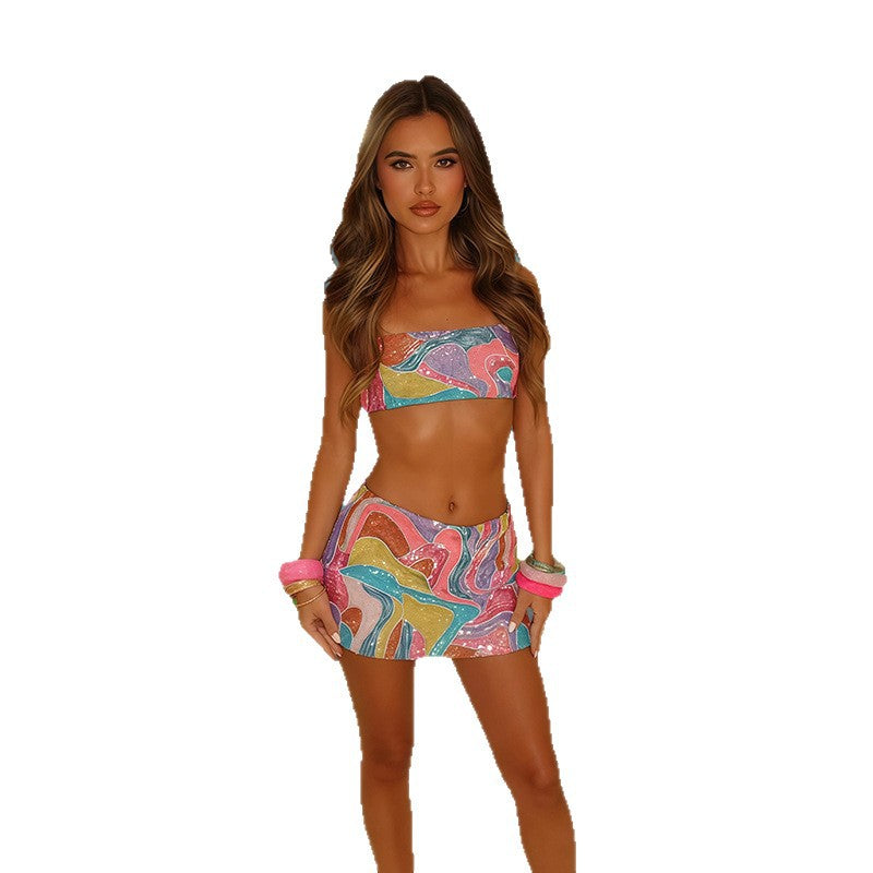 Sparkling women's swimsuit with different wearing options and stylish accents Chic and Style