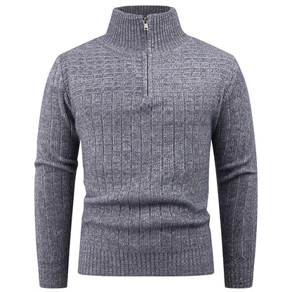 Elegant turtleneck pullover for men with modern cable-knit design Chic and Style