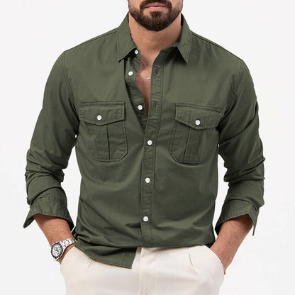 Chemise à manches courtes pour hommes avec deux poches poitrine et coupe moderne Chic und Stil