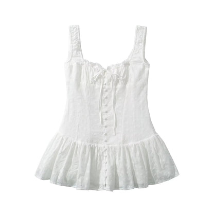 Chemisier décontracté à volants pour femmes avec de délicates broderies Chic und Stil