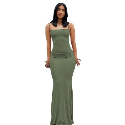 Ladies Elegant Slip Maxi Dress Chic and Style