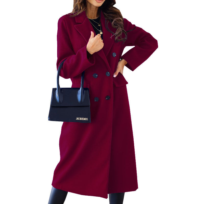 Dames élégant manteau long Chic und Stil