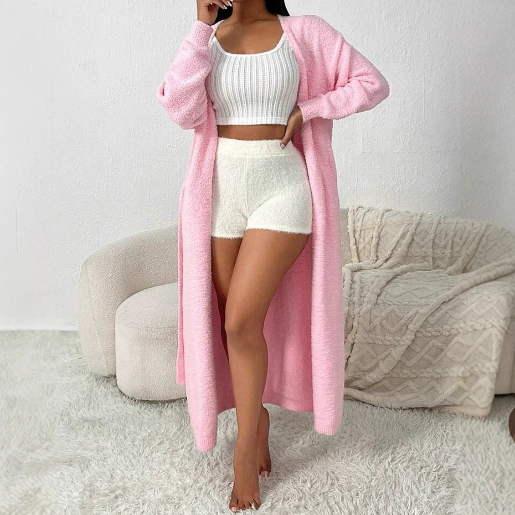 Dames Élégante Long Gilet Chic und Stil