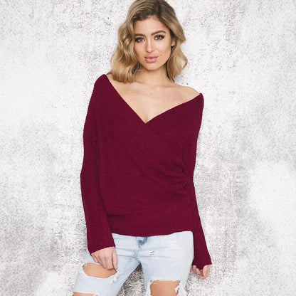 Pull créme ample pour femmes avec grand col Chic und Still