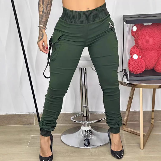 Women High Waist Cargo Jogger Pants