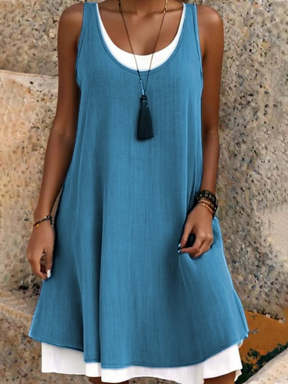 Robe de soleil légère à volants pour femmes Chic und Stil