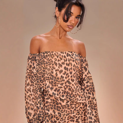 Robe d'été à volants off-shoulder Chic und Stil