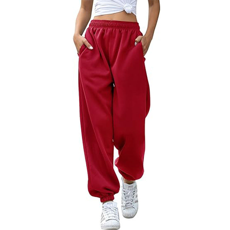Casual pants for women with elastic waistband and side pockets Chic and Style